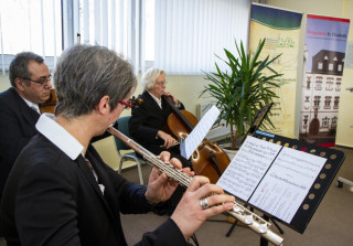 Das Trio der leitenden Physiotherapeutin Claudia Müller sorgte für den musikalischen Rahmen. Foto: SMMP/Bock