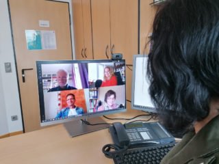 Videokonferenz an der Bergschule: Testläufe waren erfolgreich. (Foto: SMMP)